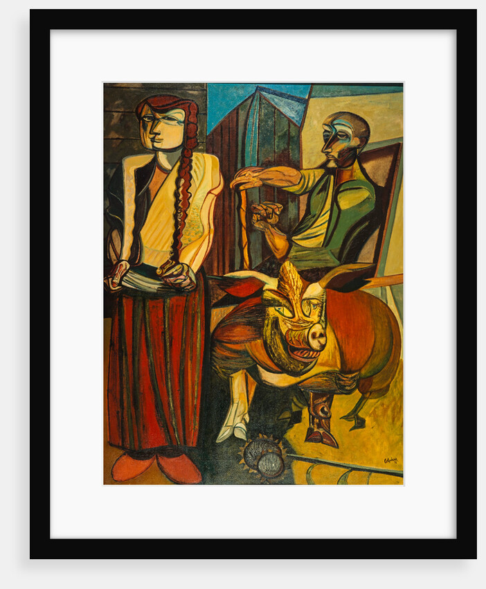 Figures in a Farmyard by Robert Colquhoun